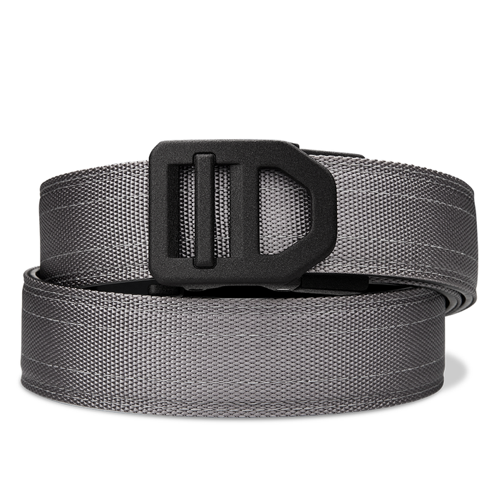 Kore Essentials Grey Ratcheting Nylon Gun Belt with an X5 Buckle