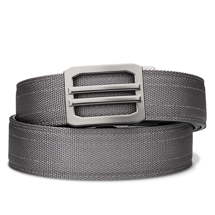 Kore Essentials Grey Ratcheting Nylon Gun Belt with an X1 Buckle