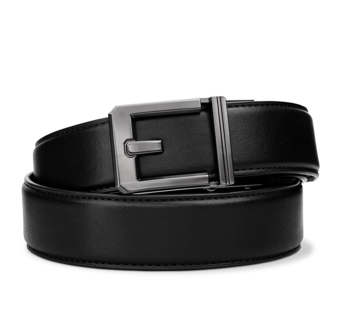 X3 BUCKLE | BLACK LEATHER GUN BELT 1.5"