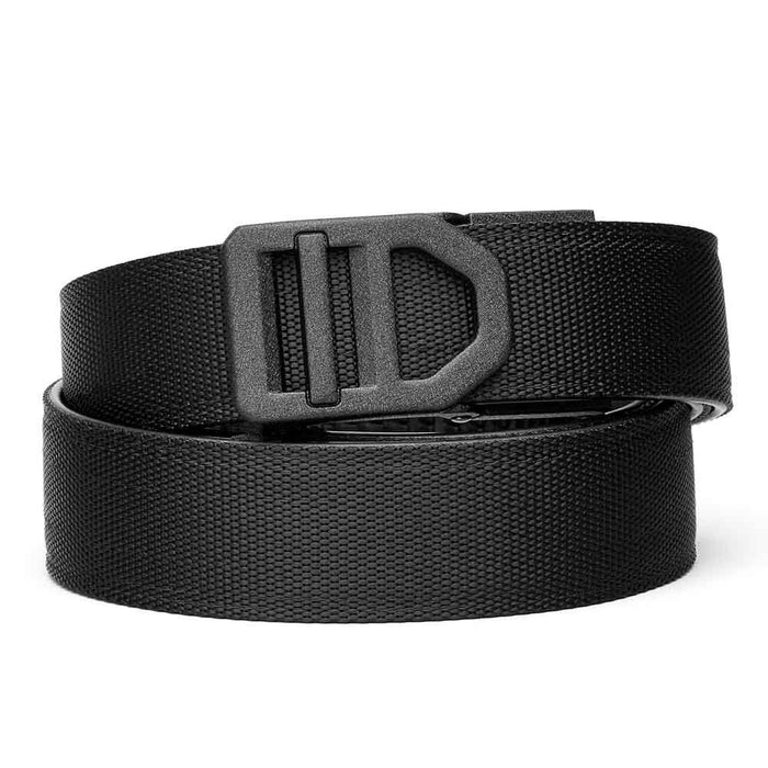 Kore Essentials X5 Black Buckle with Black Tactical Nylon 1.5" Ratcheting Micro Adjustable Gun Belt