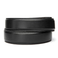 Classic Black Top Grain Leather XL Size Belt. Fits any waist from 44" to 54".  Men's double-stitched track belts from Kore Essentials